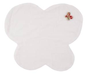 Doudou Lange Papillon La Chambre Fleurs Rouges 30 cm